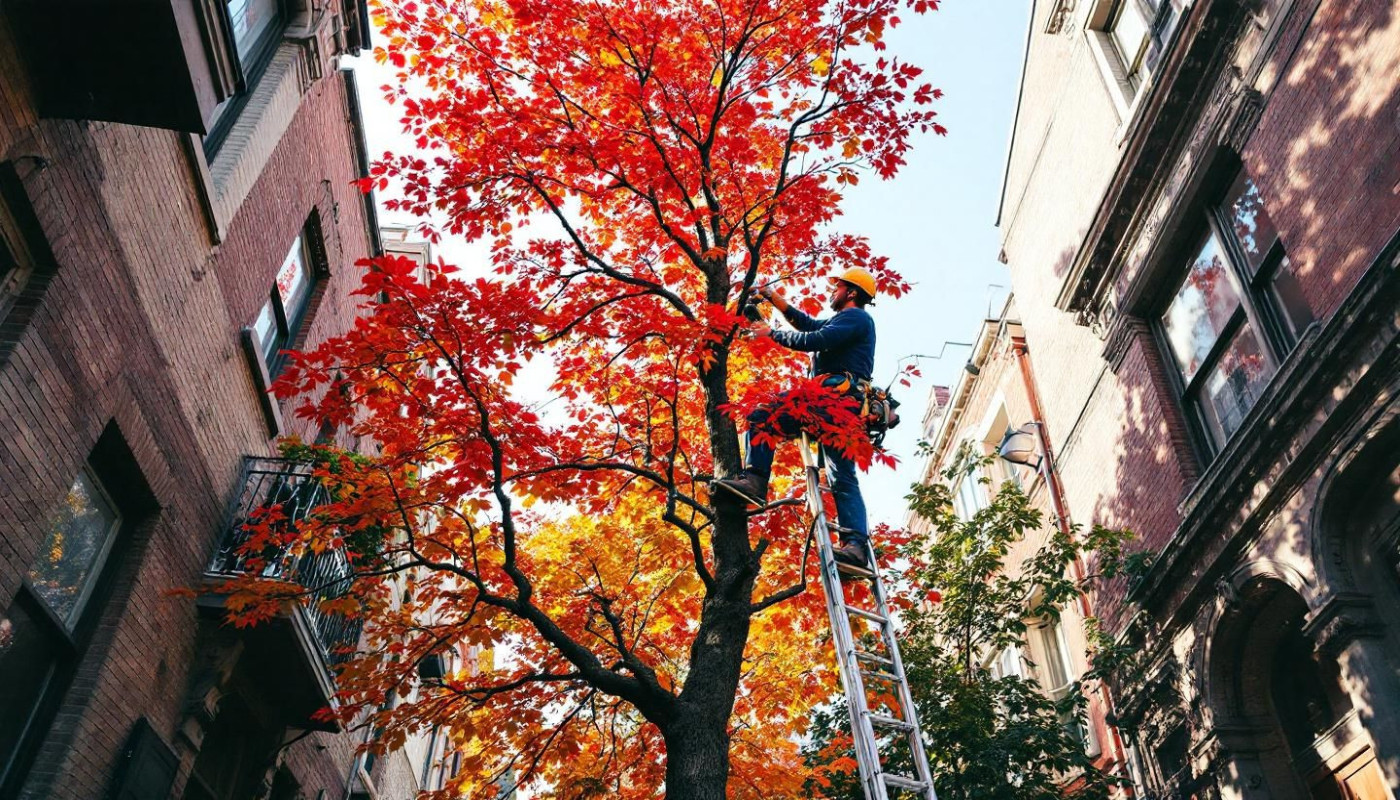 Méthodes innovantes pour l'entretien d'arbres dans des espaces restreints